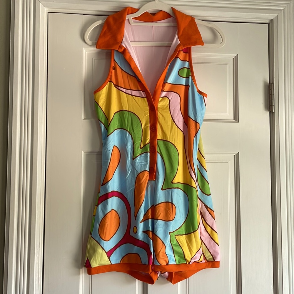 SHEIN Multicolor Abstract Jumpsuit